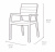 Стул c подлокотниками Гармония (Harmony armchair) белый-капучино Стул c подлокотниками Гармония (Harmony armchair) белый-капучино