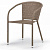 Плетеное кресло из искусственного ротанга Y137C-W56 Light brown