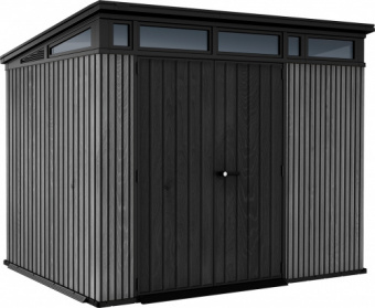 Сарай пластиковый Пент (PENT) 9×7 серый, коричневый