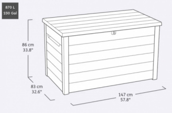 Сундук Деко 870л (Deco deck 870 L  box)